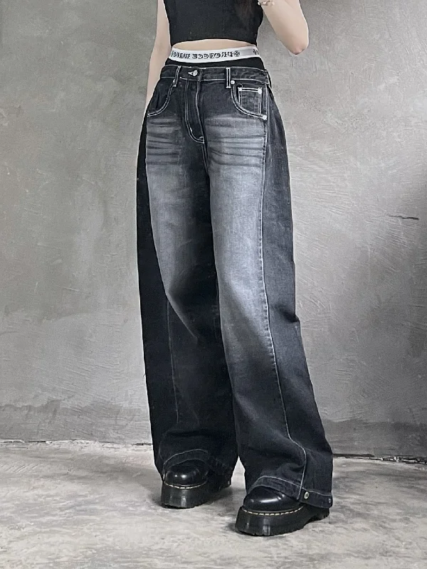 Huge Savings [unisex] 明線洗水啪鈕牛仔褲