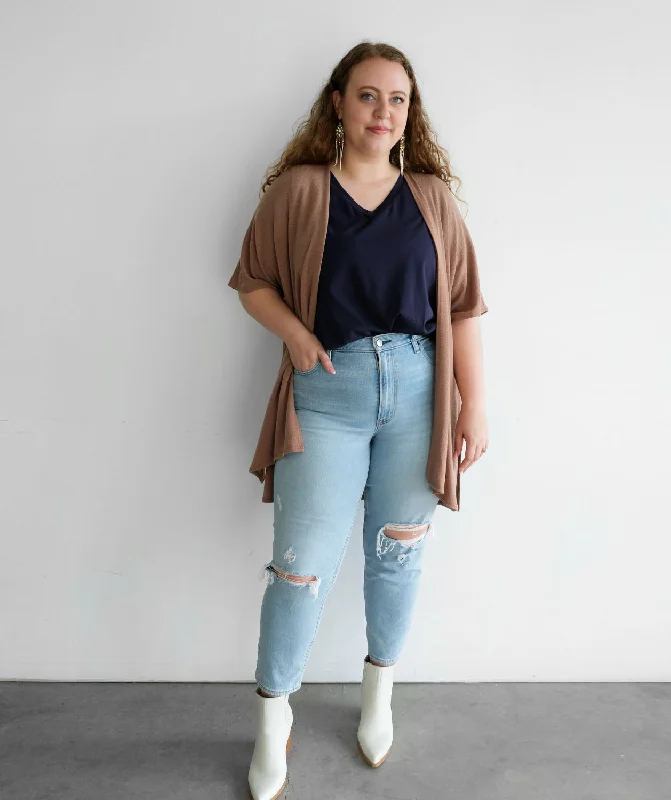 Year-End Deals BROOKE shawl in Cognac