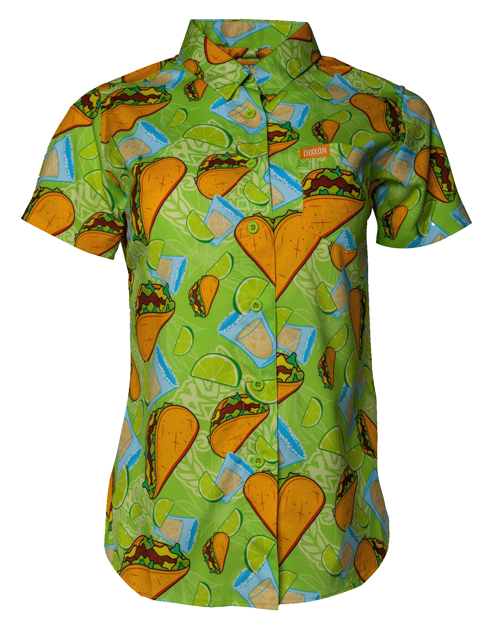 Inventory Reduction Rim Liquor Women's Short Sleeve Party Shirt