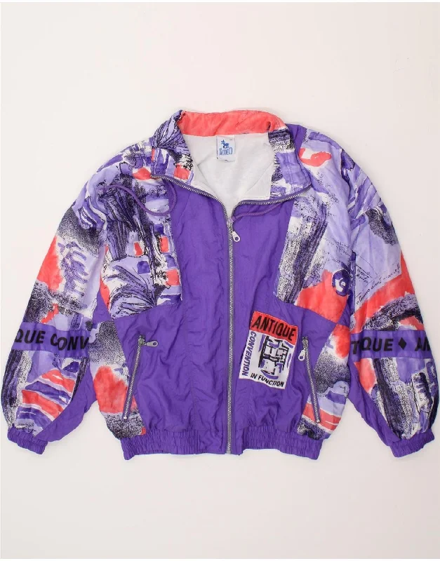 Today's Deal RODEO Womens Oversized Rain Jacket EU 38 Medium Purple Patchwork Polyamide Today's Deal RODEO Womens Oversized Rain Jacket EU 38 Medium Purple Patchwork Polyamide