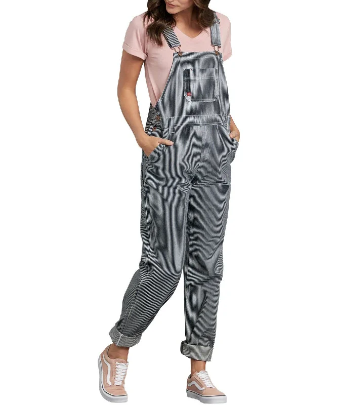 Unbeatable Prices Dickies Women's Relaxed Fit Bib Overalls - Hickory Stripe