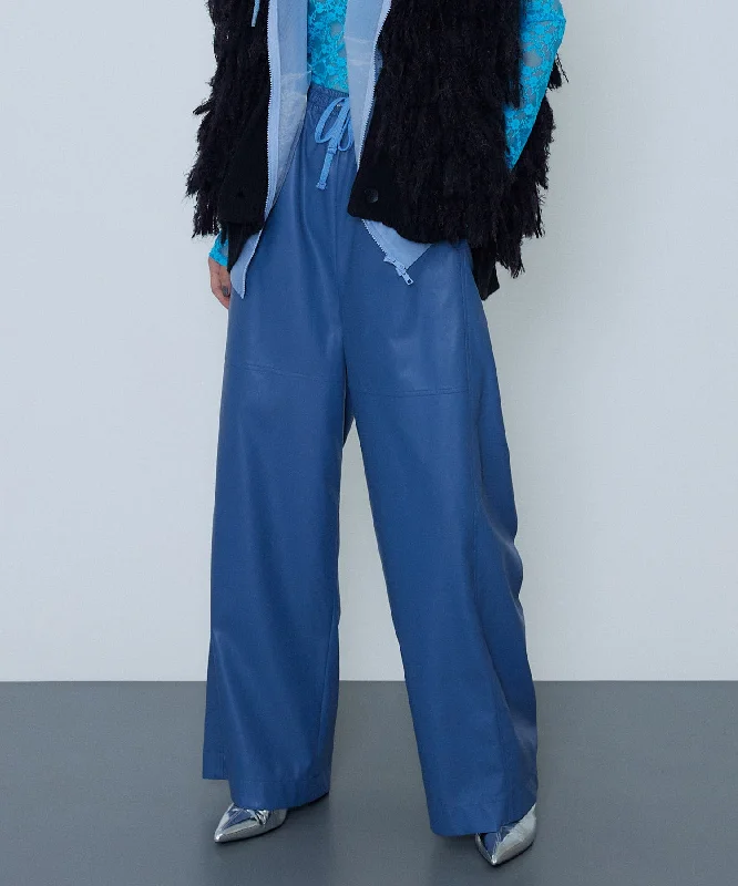 New Arrival [Sale] Vegan Leather Easy Pants