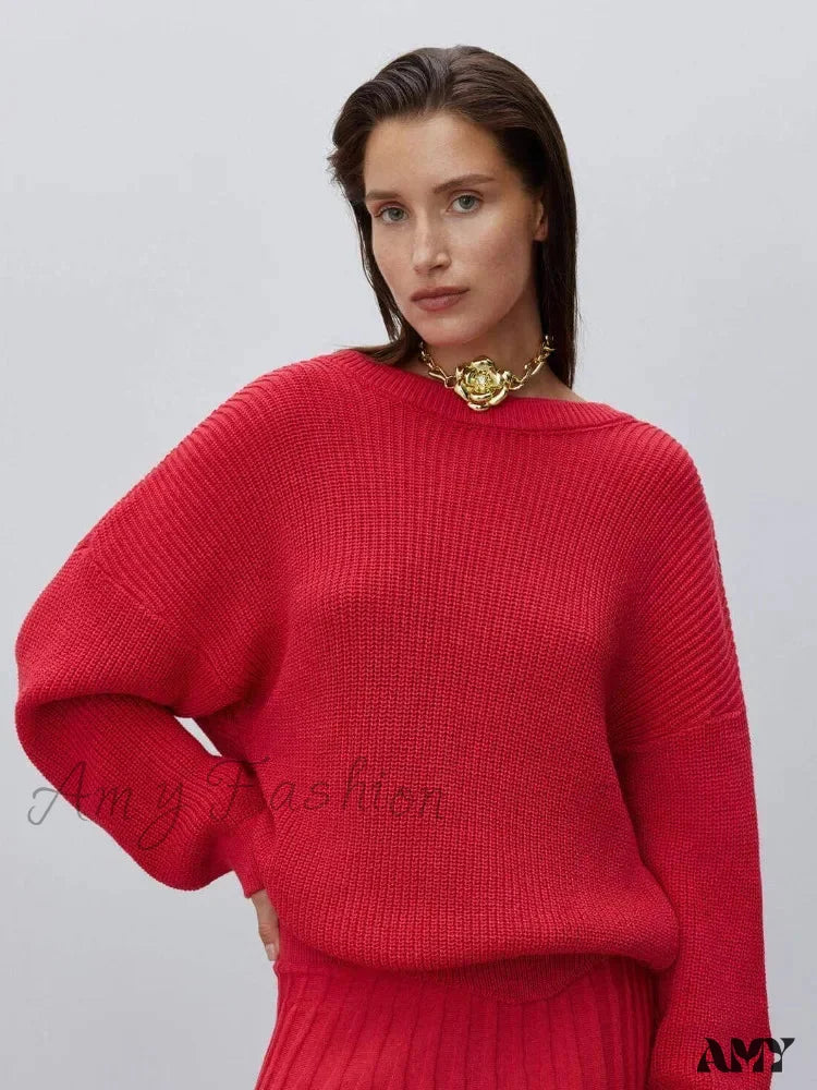 Weekend Savings Bonanza Backless Cut Out Long Sleeve Christmas Sweater