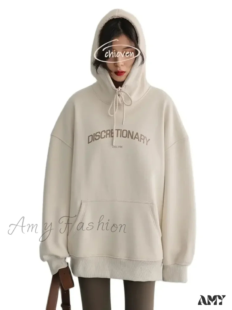 Get It Before It’s Gone Solid Thick Loose Casual Trendy Comfortable Cozy Chic Hoodies