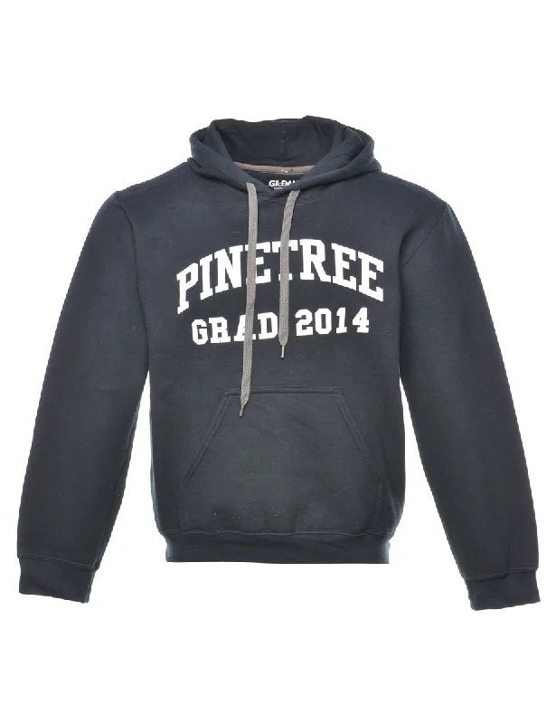 Bargain Blast Pinetree Black & White Printed Hoodie - S