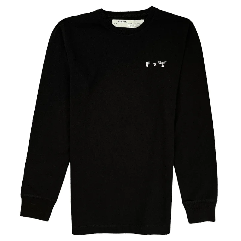 Men's Logo Long Sleeve T-Shirt Black Size M