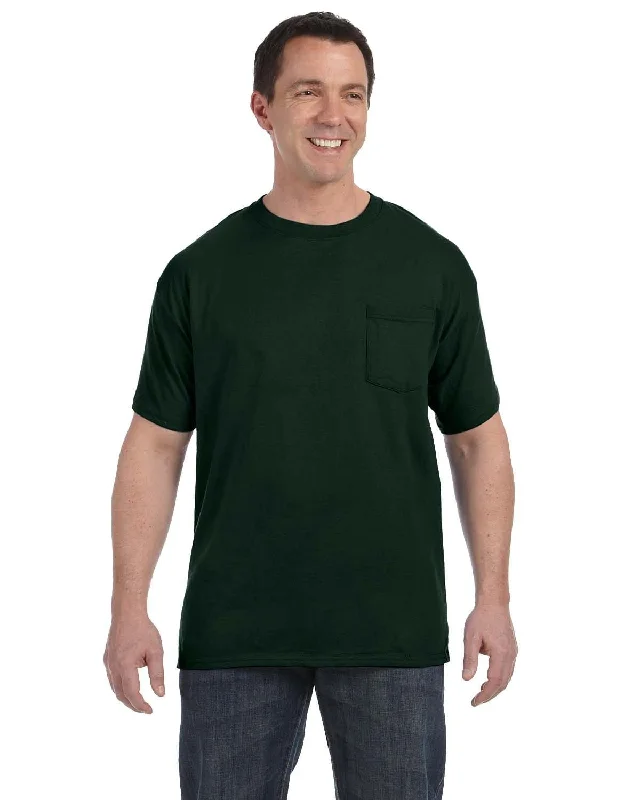 Hanes Authentic-T Pocket T-Shirt | Deep Forest