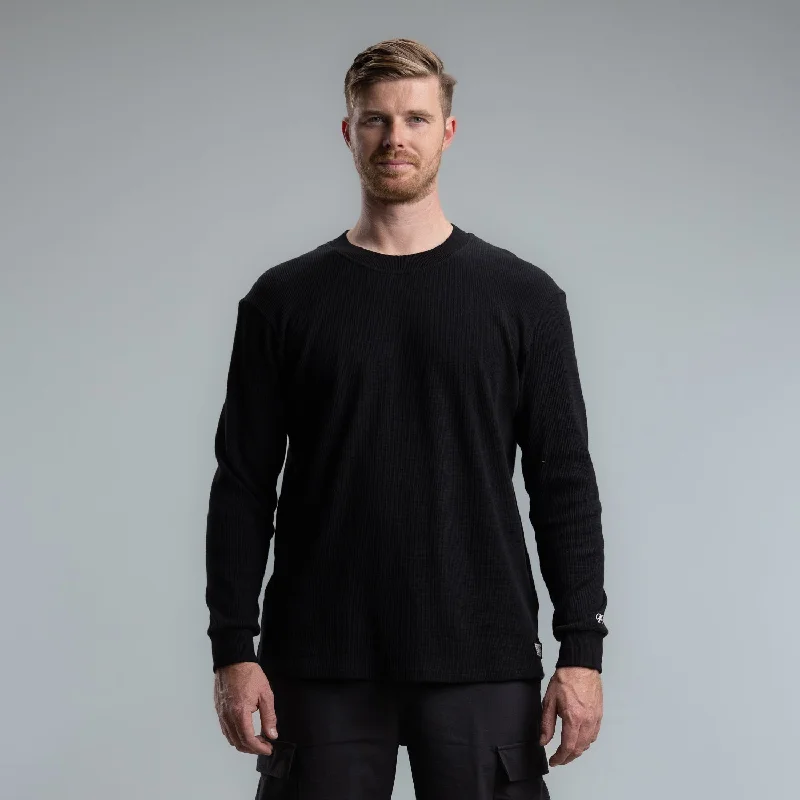 Italic Waffle Long Sleeve Tee Men's