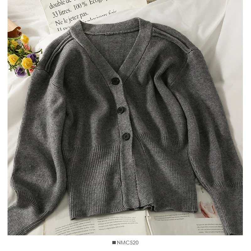 Mega Sale Women's slim slim long sleeve versatile knitwear  1871
