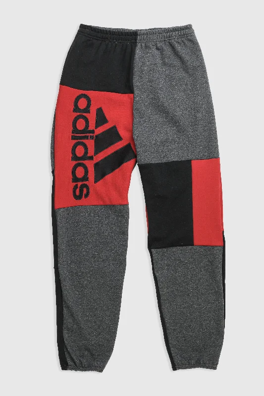 Bargain Alert Unisex Rework Adidas Patchwork Sweatpants - M