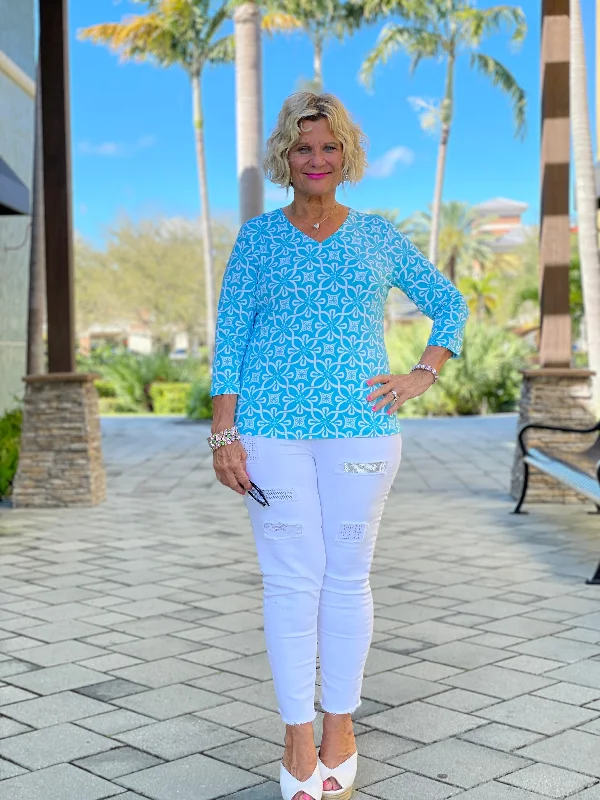 Crazy Deals OCEAN MILE V NECK TOP