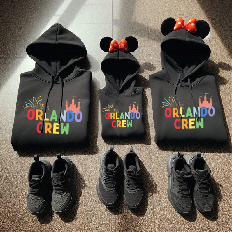 Flash Deals Orlando Crew Family Matching Black Hoodies