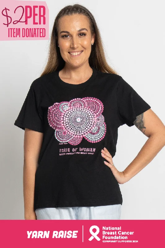 Limited Time Tribe Of Women Awareness Black Cotton Crew Neck Women’s T-Shirt