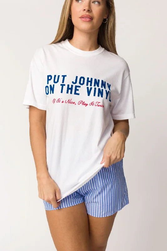 Super Sale Johnny on the Vinyl T-Shirt