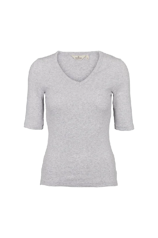 Online Exclusive Ludmilla V-Neck - Light Grey Mel.
