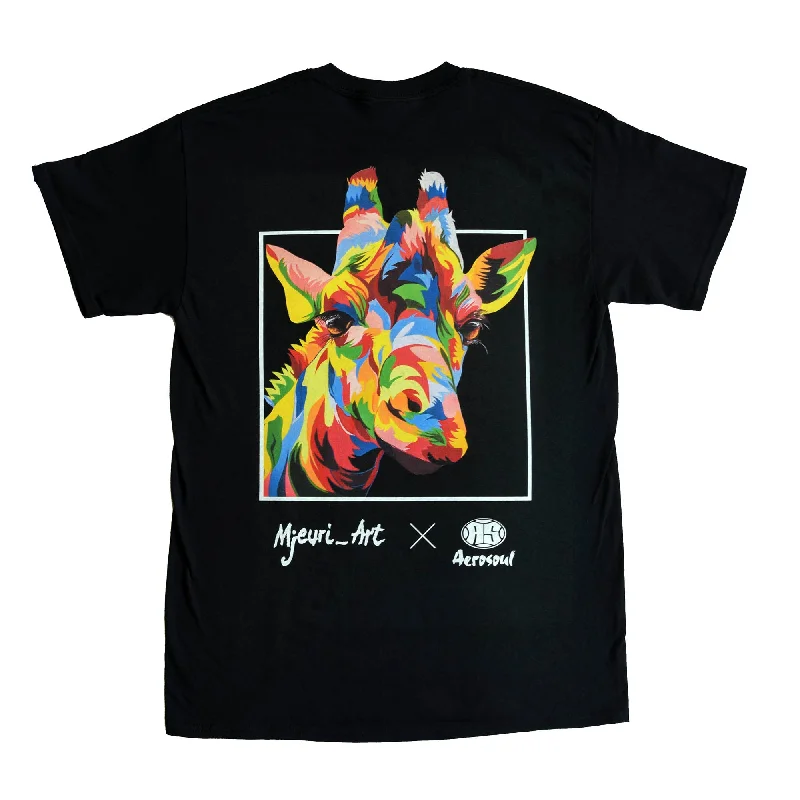 A.S. Africa Giraffe T-shirt (Black)