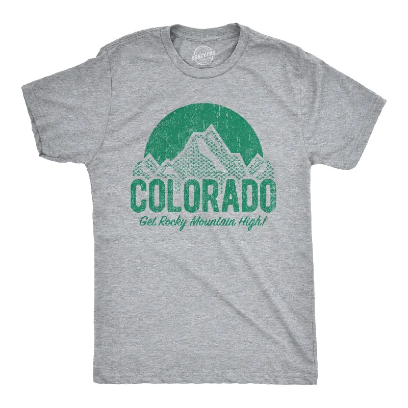 Colorado Get Rocky Mountain High Men's T Shirt