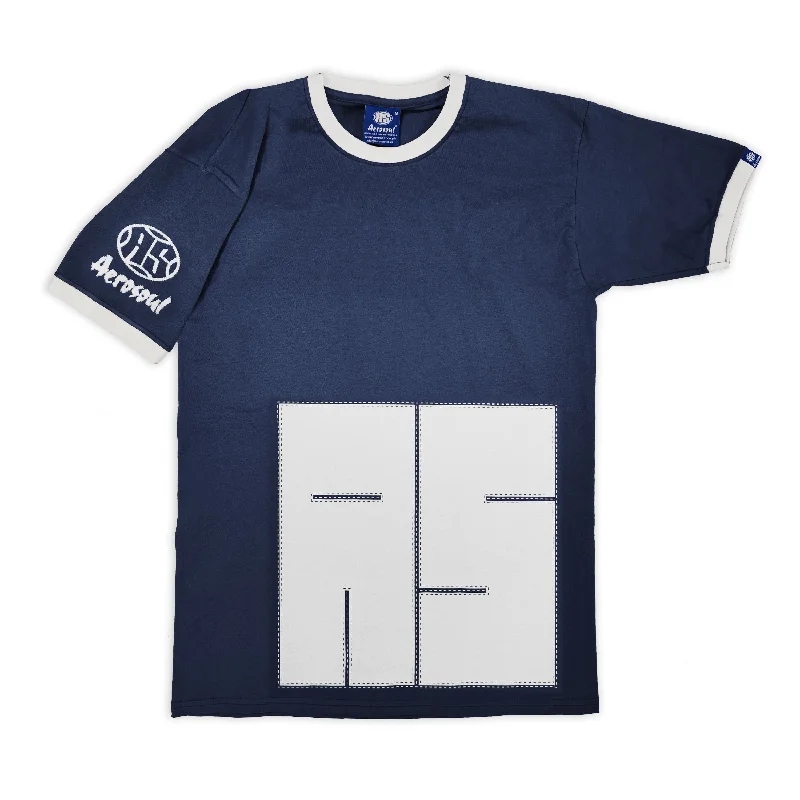 Aero-Stitch Ringer Teeshirt (Navy)