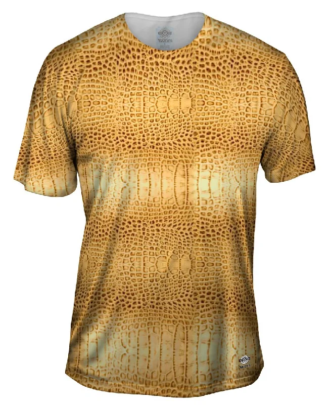 Golden Snake Skin Pattern