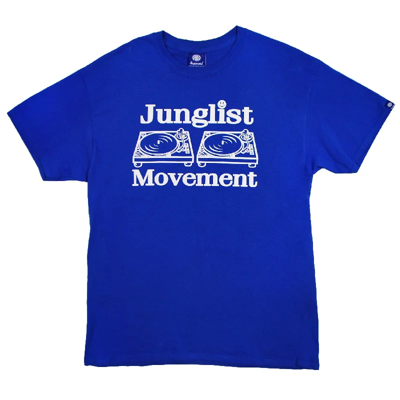 Junglist Movement T-Shirt Royal (White)