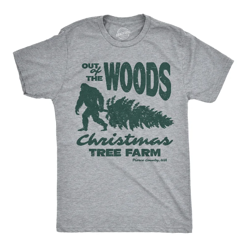 Out Of The Woods Christmas Tree Farm Men's T Shirt